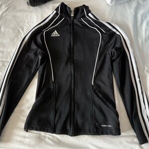 Adidas Black Climacool Jacket with White Accents